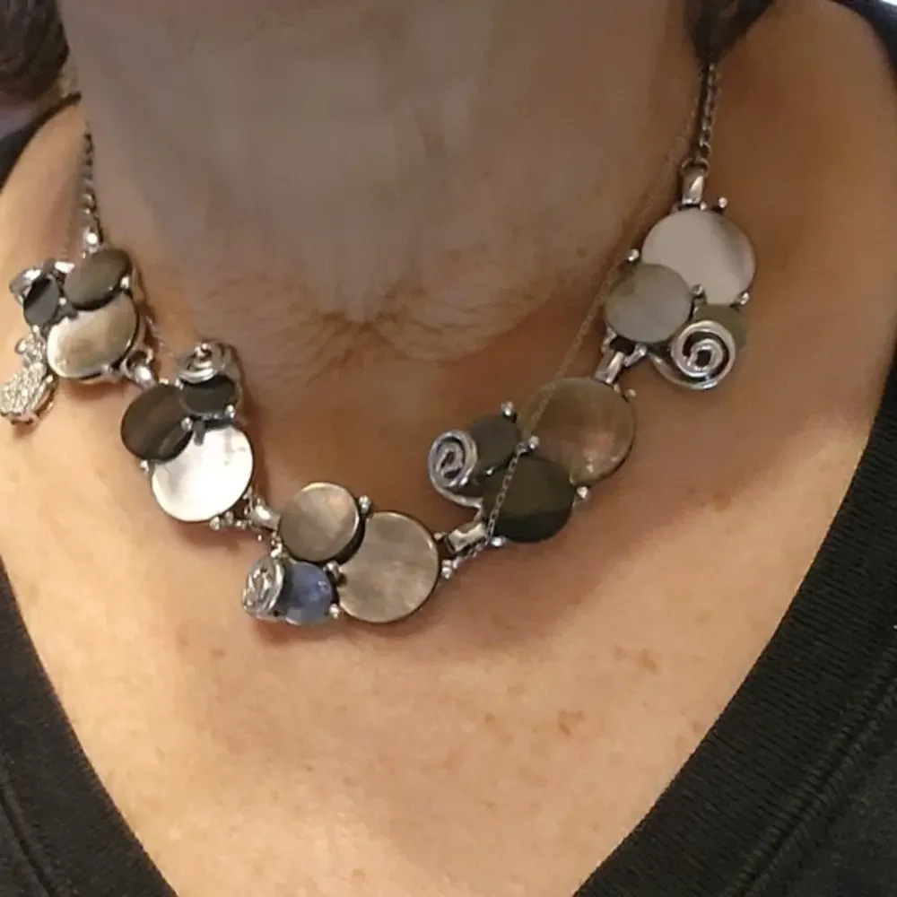 Vintage‎ Moonlight Lucite Deco Necklace